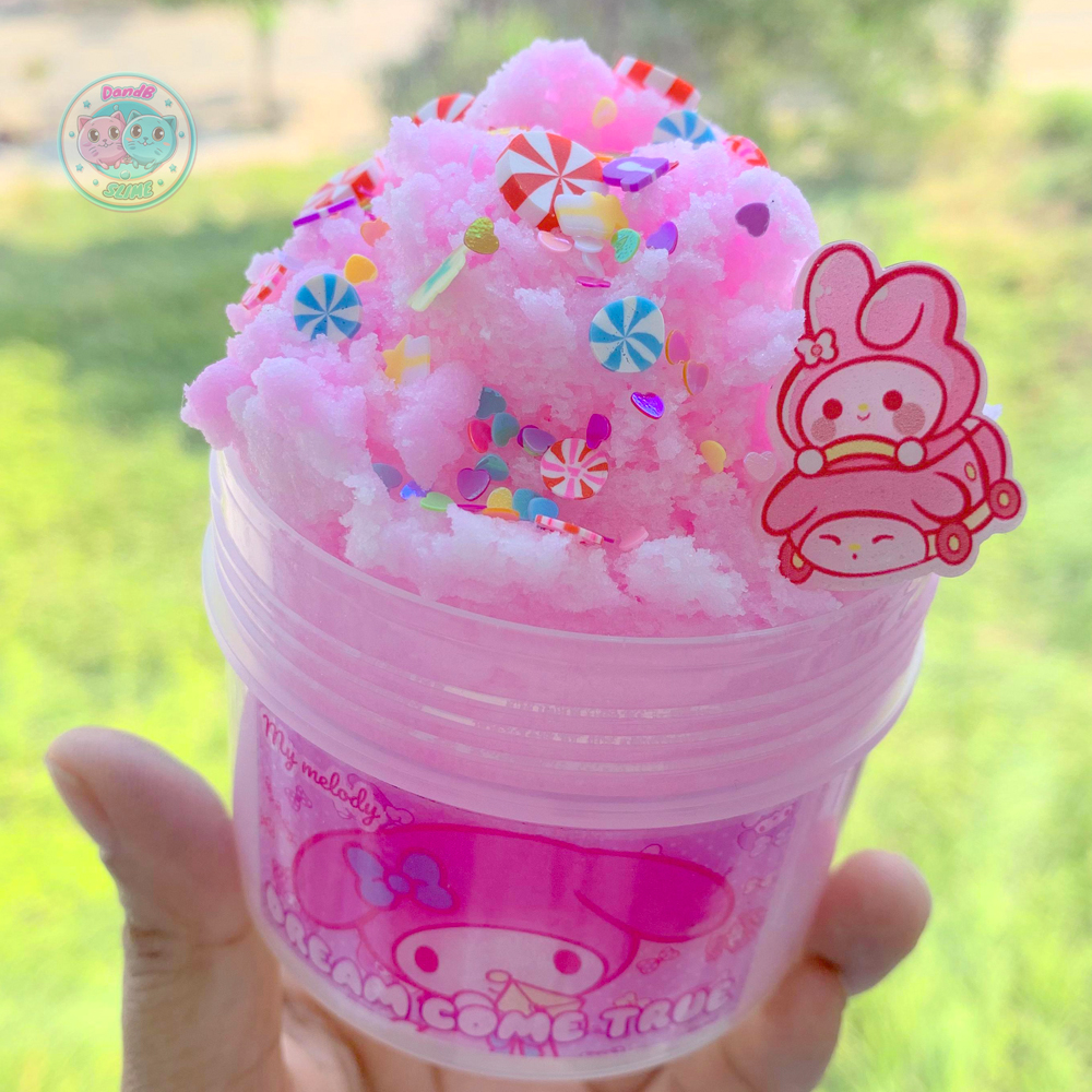  Melody Dream Come True Cloud Slime 200ml - Slime Mây Màu Hồng Siêu Đẹp và Mịn 
