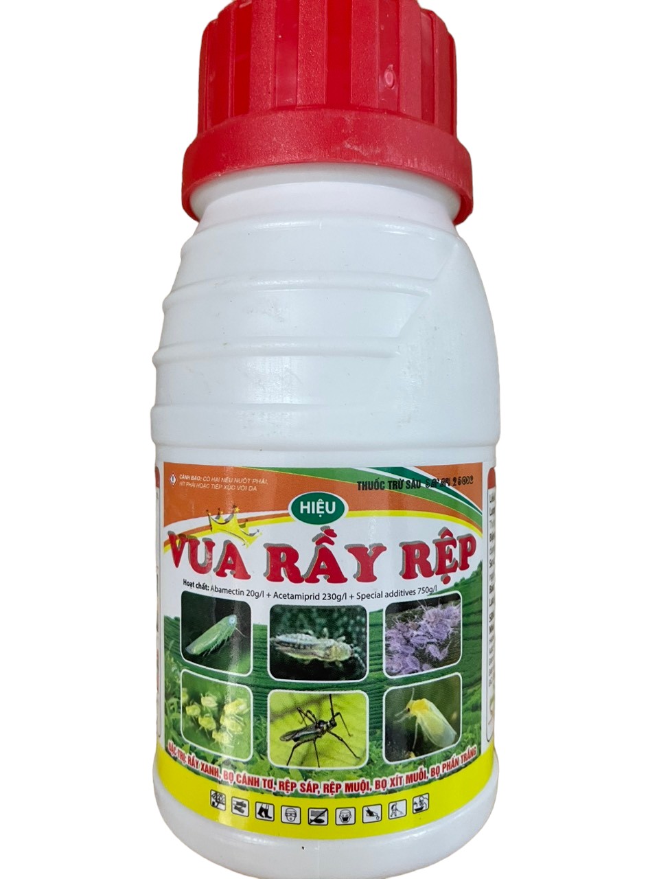Thuốc trừ sâu hiệu Vua rầy rệp (240ml) : Trừ bọ trĩ, nhện đỏ, rầy xanh, rầy trắng; rệp sáp, bọ nhảy, bọ cánh cứng.