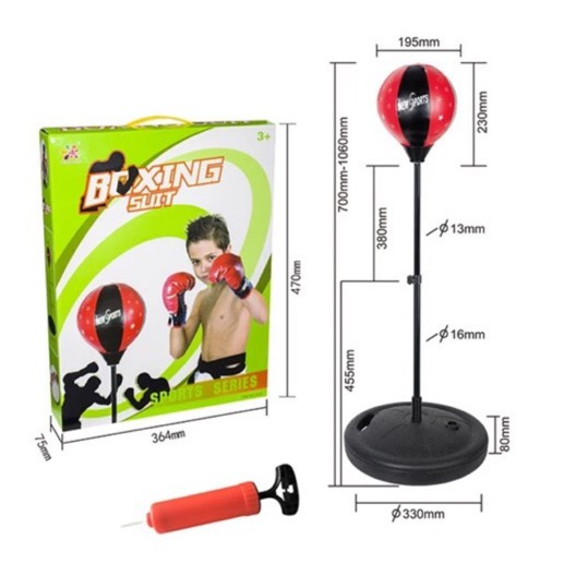 Bộ đồ tập đấm bốc boxing chuyên nghiệp cho trẻ em + Tặng kèm găng tay. Bóng Tập Đấm Phản Xạ, Bộ Đồ Chơi Đấm Bốc Cho Bé, dụng cụ tập đấm bốc