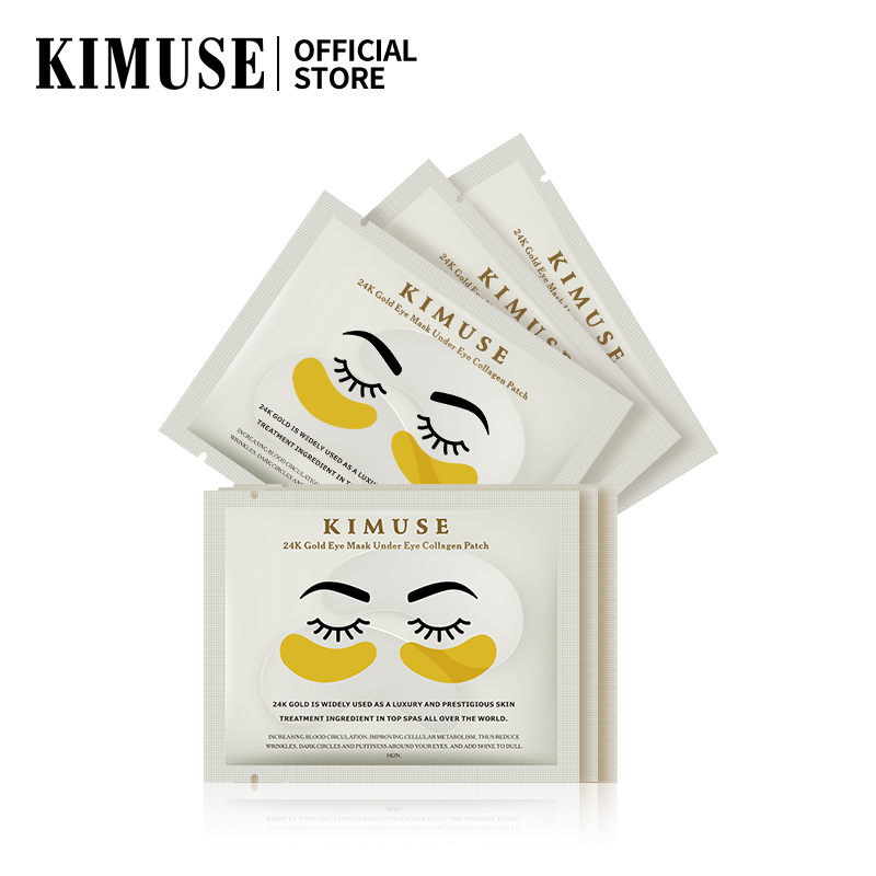 KIMUSE Mặt nạ mắt vàng 24K dưới miếng dán mắt collagen