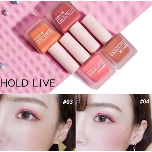 Má hồng dạng lỏng Hold Live Juice Blusher hàng nội địa Trung cam kết sản phẩm đúng mô tả chất lượng đảm bảo