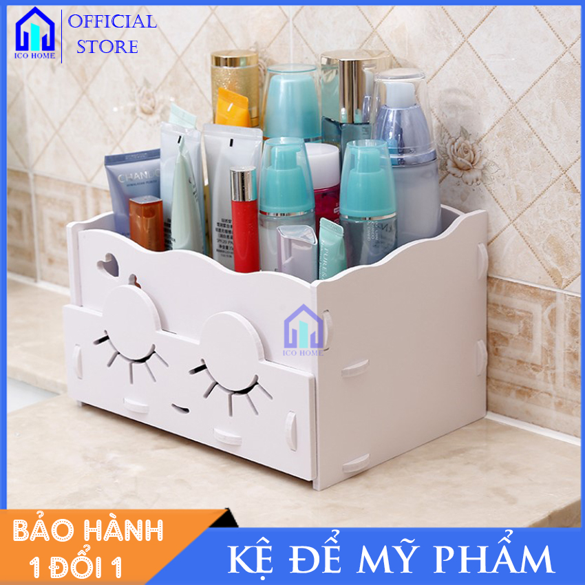 Kệ đựng mỹ phẩm có hộc kéo thiết kế dễ thương - ICO HOME