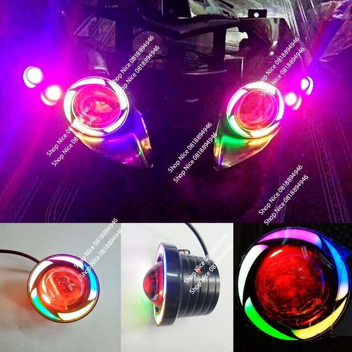Đèn Led mắt cú xe máy Wave Exciter Winner .. U7 không lồng giá 1 chiếc
