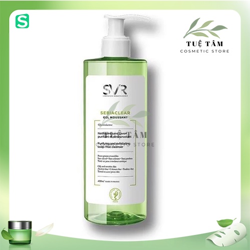 Sữa rửa mặt svr cho da dầu mụn - svr sebiaclear gel moussant 400ml