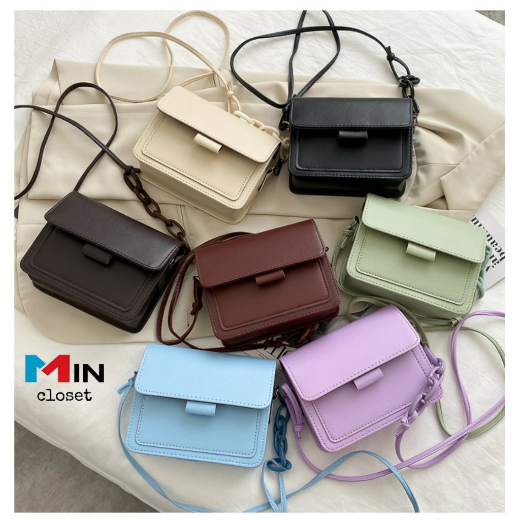 Túi xách nữ Túi dây pha xích phong cách Hàn Quốc cá tính TD12 - Mincloset