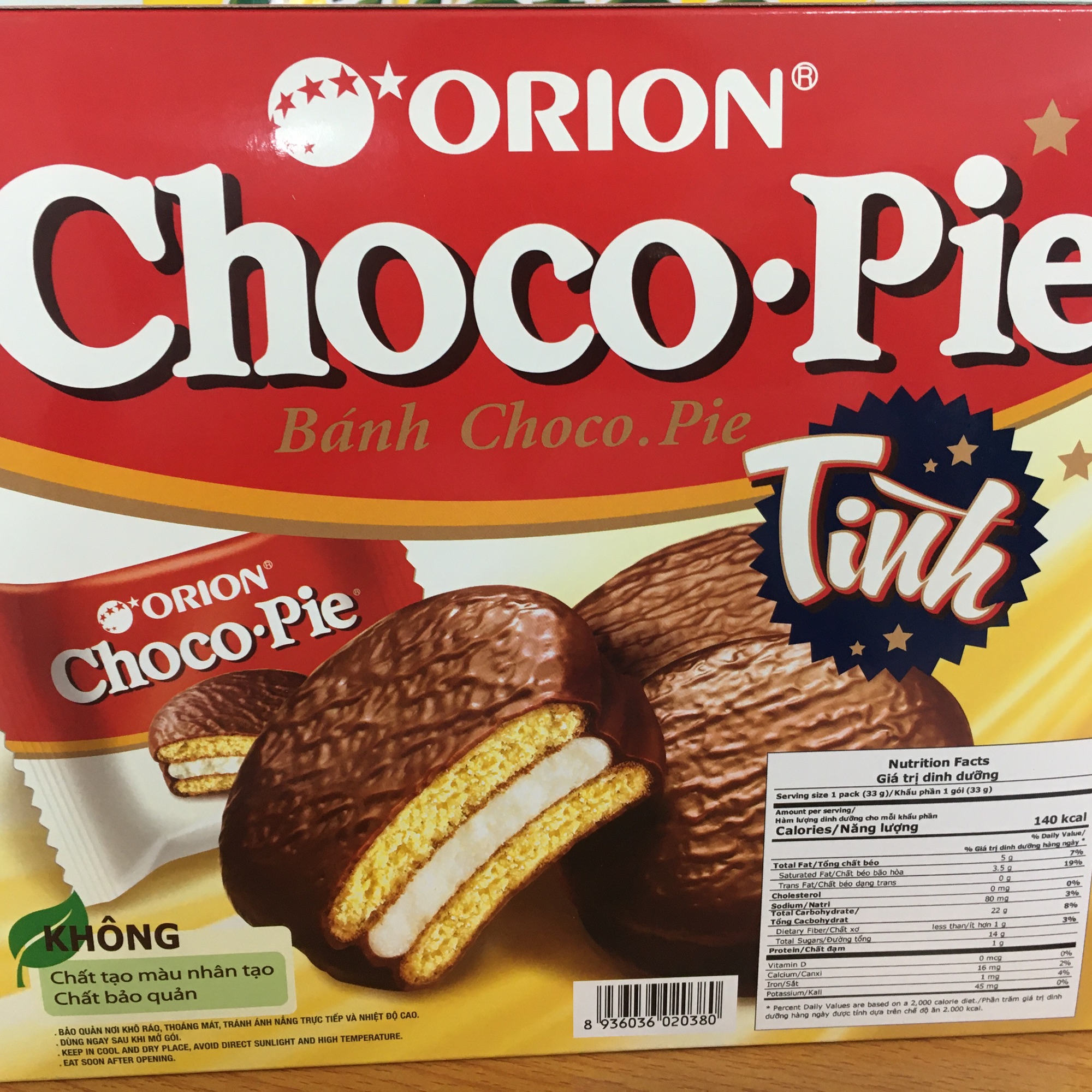 Bánh choco pie hộp 12 cái
