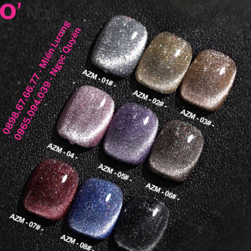 Sơn gel mắt mèo as 15ml chai đỏ - mã azm - chất sơn đặc, tạo hiệu ứng lấp lánh o'nails