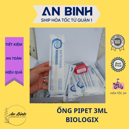 (Q1-HCM) |Combo 20 Ống| Pipet nhựa 3ml Biologix - Ống Bóp Nhỏ Giọt Tiệt Trùng Từng Chiếc