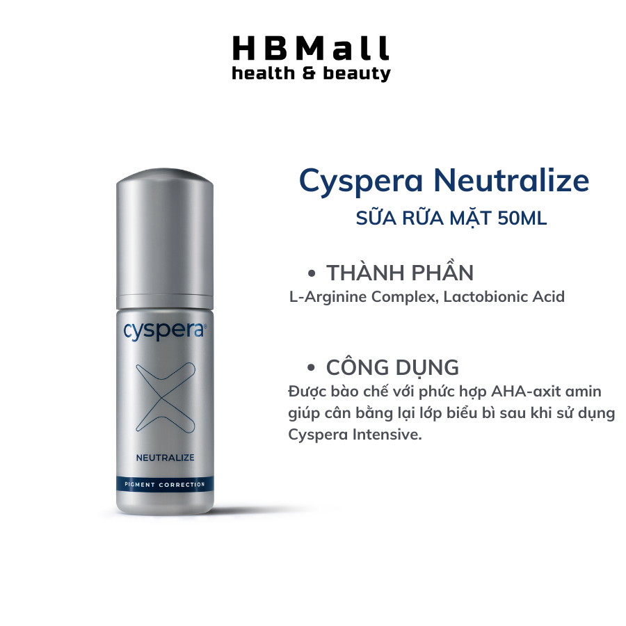 Cyspera Neutralize Giúp Cân Bằng Lớp Biểu Bì 50ML