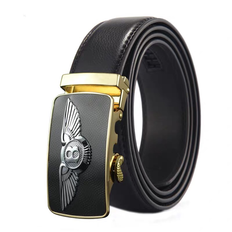 Thắt Lưng Dây Nịt Nam Da Bò 100% Khóa Tự Động Cao Cấp TẶNG KÈM TAI NGHE 70K