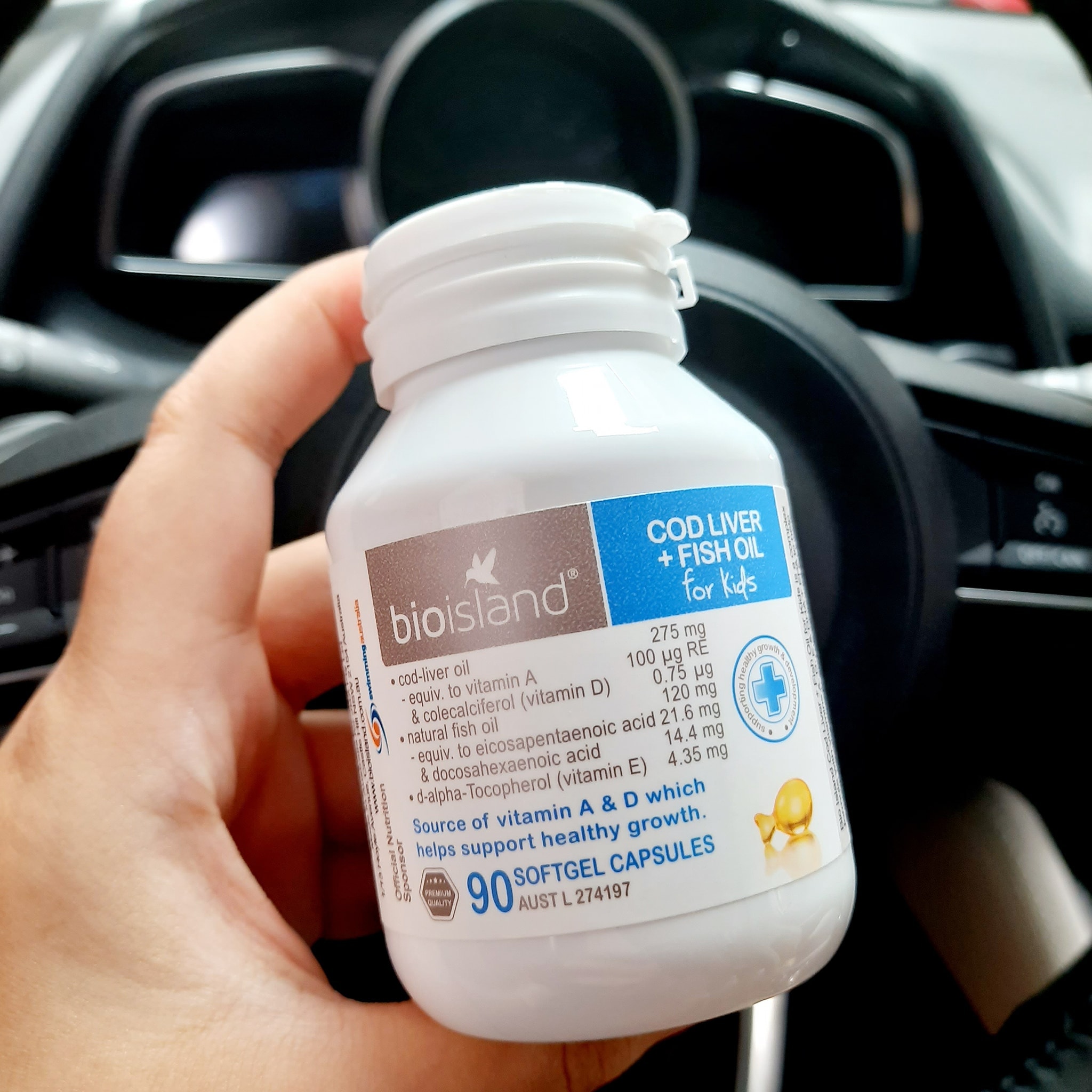 Dầu gan cá tuyết Bio Island Cod Liver Fish Oil Kids 90 Viên