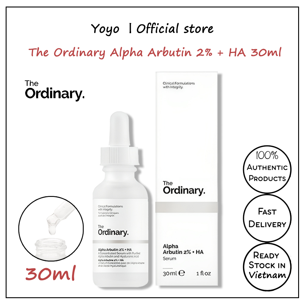 💕 the ordinary alpha arbutin 2% + ha 30ml serum dưỡng trắng da