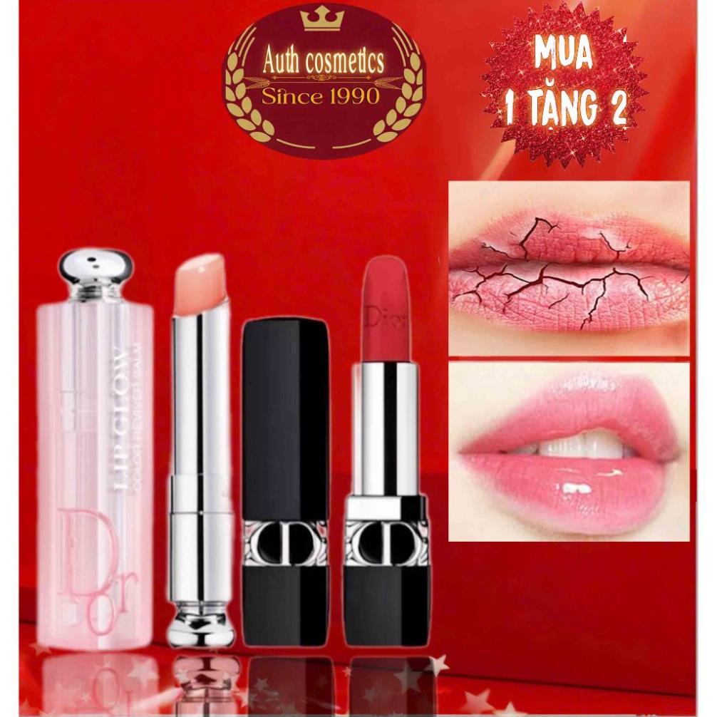  Fullbox_Son Dior Rouge 888 Matte Lipstick - 720 Velvet Son Dior Lip Glow Hàng Đủ Bill Bao Check 