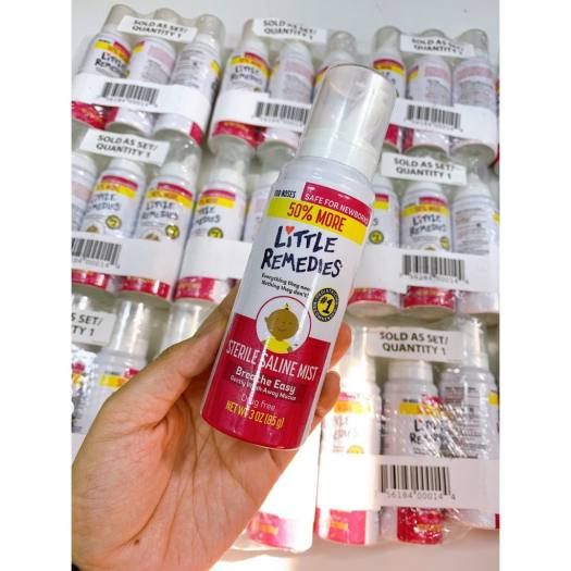 Xịt mũi vô trùng kháng khuẩn Little Remedies Spray 85g