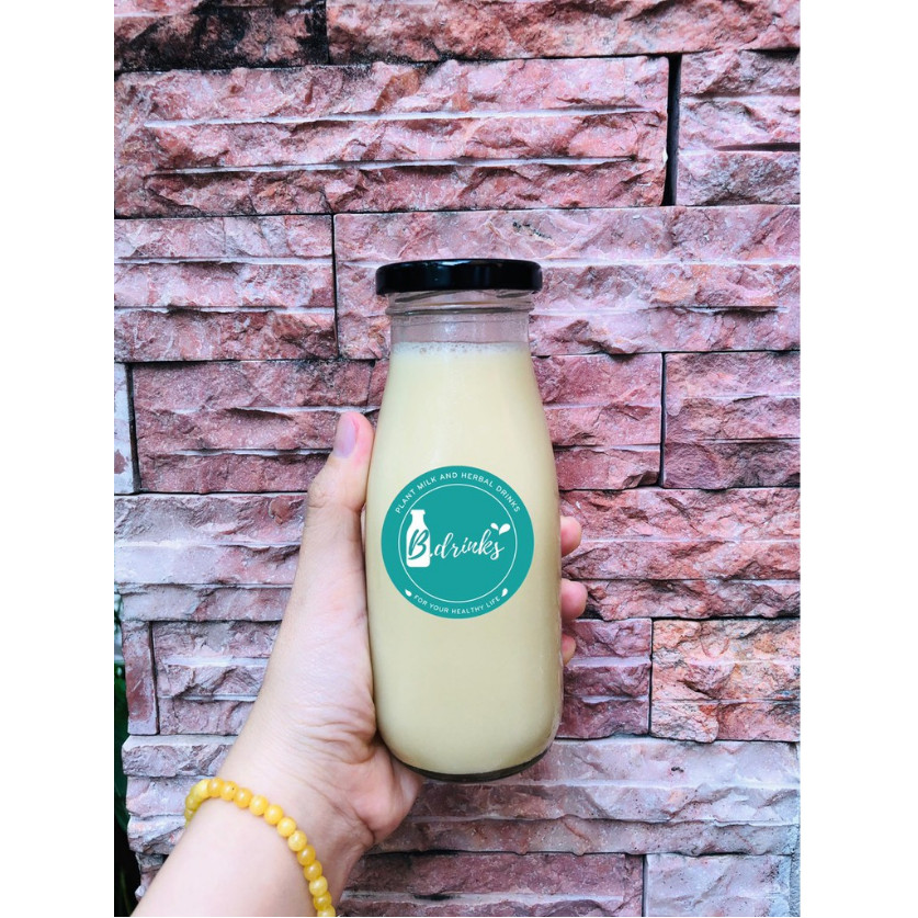Combo10 Chai thủy tinh đựng sữa hạt , nước trái cây