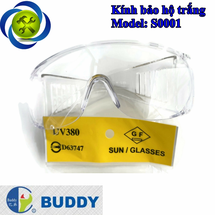 Kính bảo hộ trắng buddy s0001 đài loan