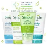 Sữa Rửa Mặt Simple Kind To Skin Refreshing, Purifying và Moisturizing Dành Cho Mọi Loại Da