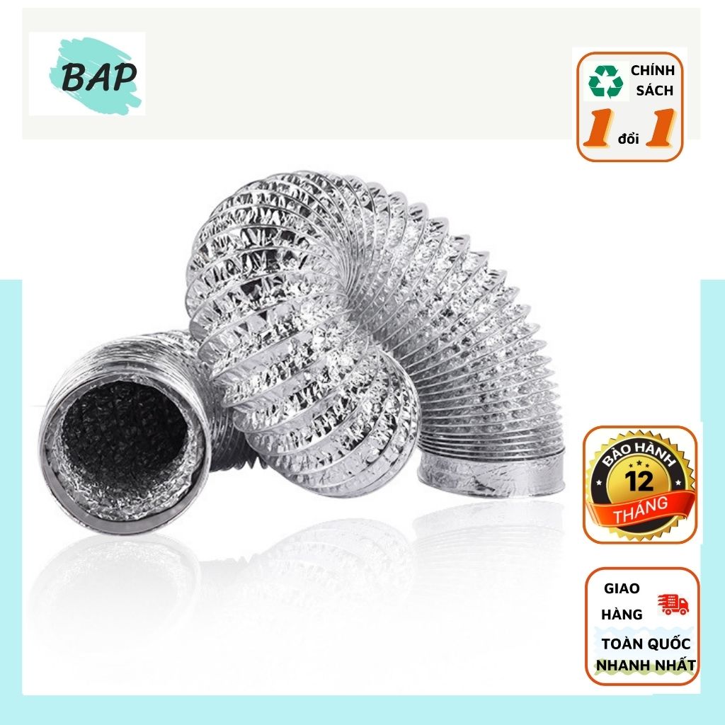 Ống bạc hút mùi ống thông gió mềm