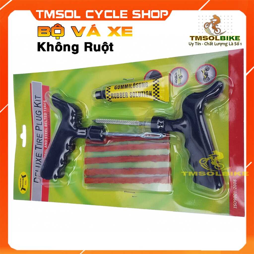 Dụng cụ vá xe máy không xăm, vá xe máy không ruột