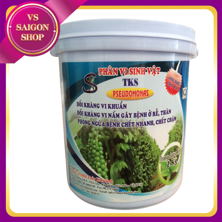 [ XÔ 2KG ] PSEUDOMONAS: Vi Khuẩn Đối Kháng, Phòng Trừ Nấm Bệnh Hại Cây Trồng