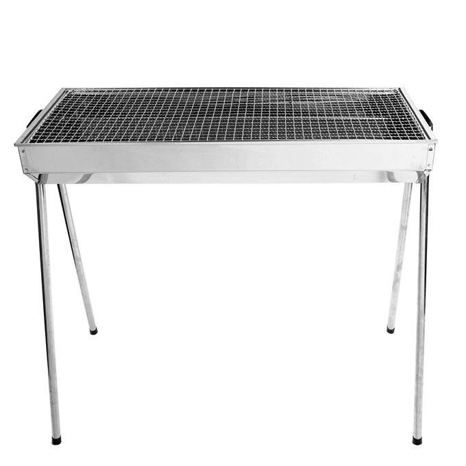 Bếp nướng than hoa inox ngoài trời chân cao tiện dụng
