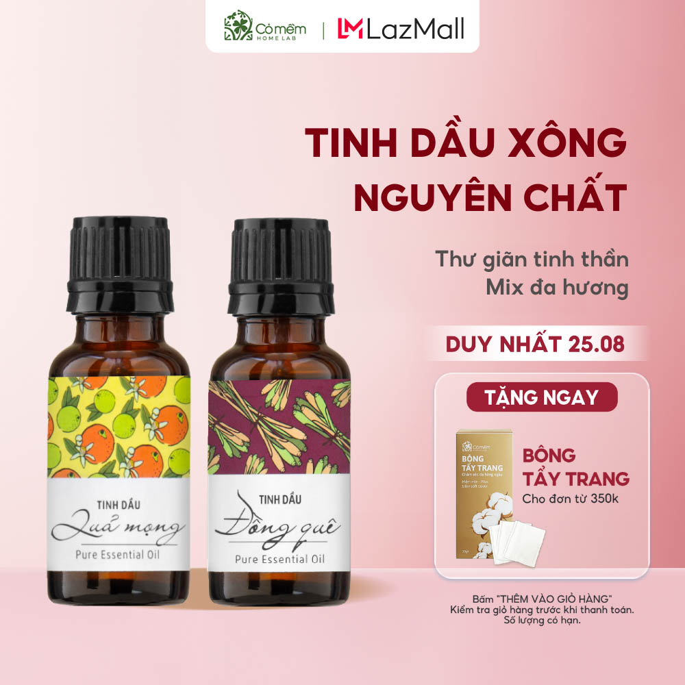 Tinh Dầu Nguyên Chất Xông Phòng Thiên Nhiên Cỏ Mềm 20Ml