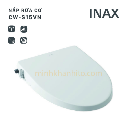Nắp bồn cầu tự rửa thông minh xịt rửa, vệ sinh phụ nữ INAX CW-S32