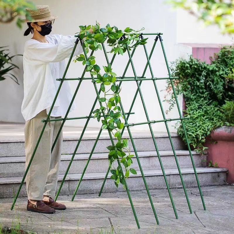 Giàn Leo Chữ A Cho Cây Trồng - Nhiều Kích Thước (Ống Thép Bọc Nhựa)