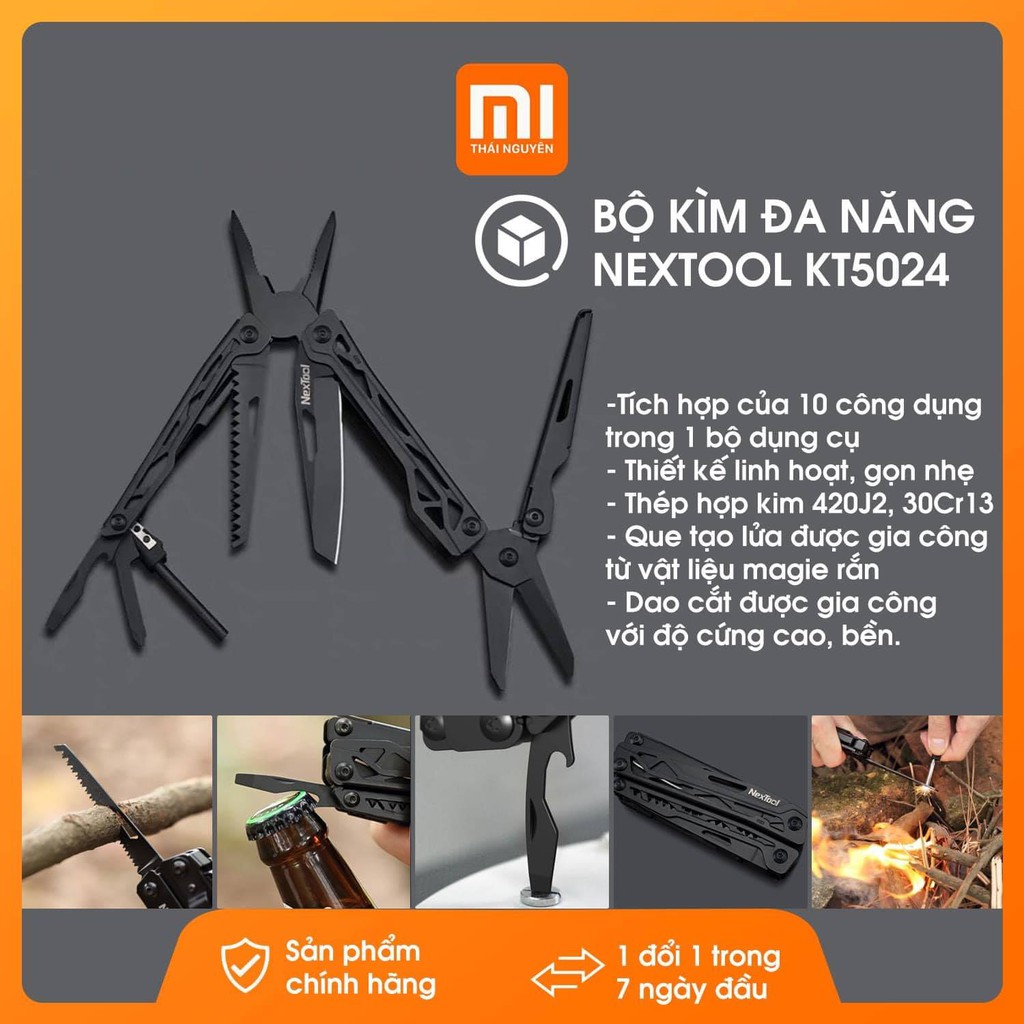 Bộ kìm đa năng 10 trong 1 xiaomi nextool kt5024