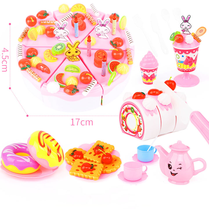 Set đồ chơi bánh kem tiệc sinh nhật cao cấp 99 chi tiết cho bé yêu BBShine – DC002
