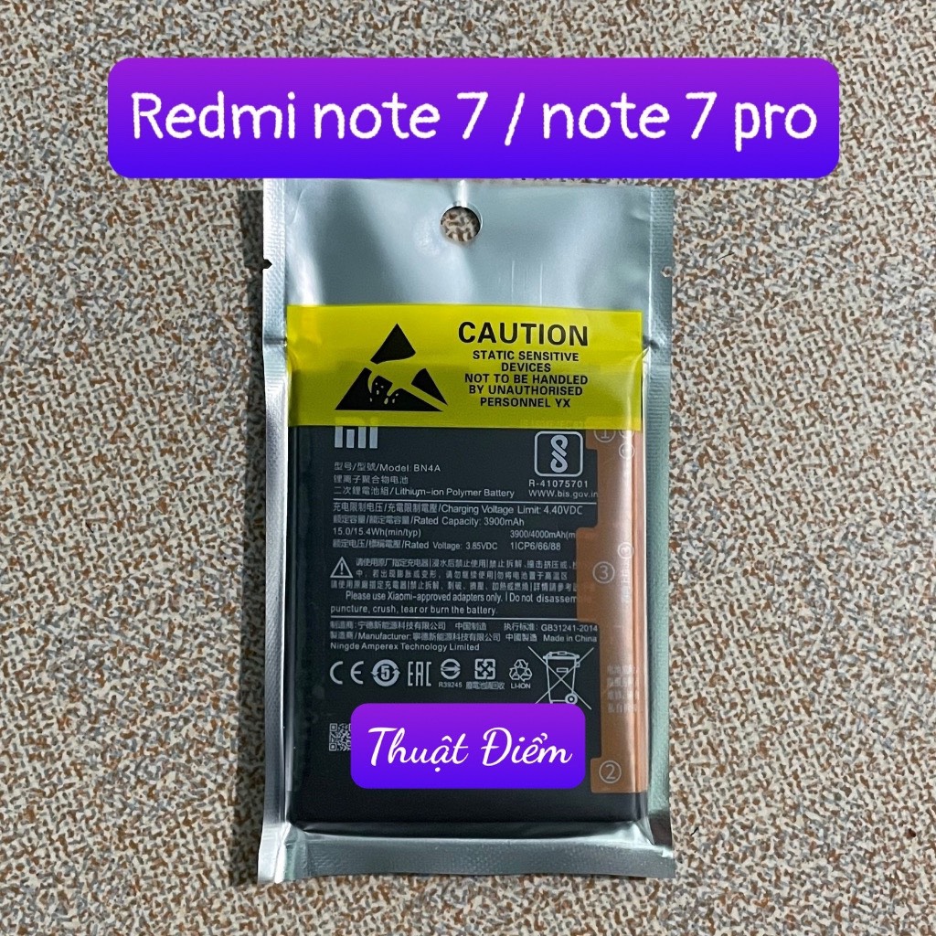 pin xiaomi Redmi note 7 / Note 7 pro model BN4A (zin)
