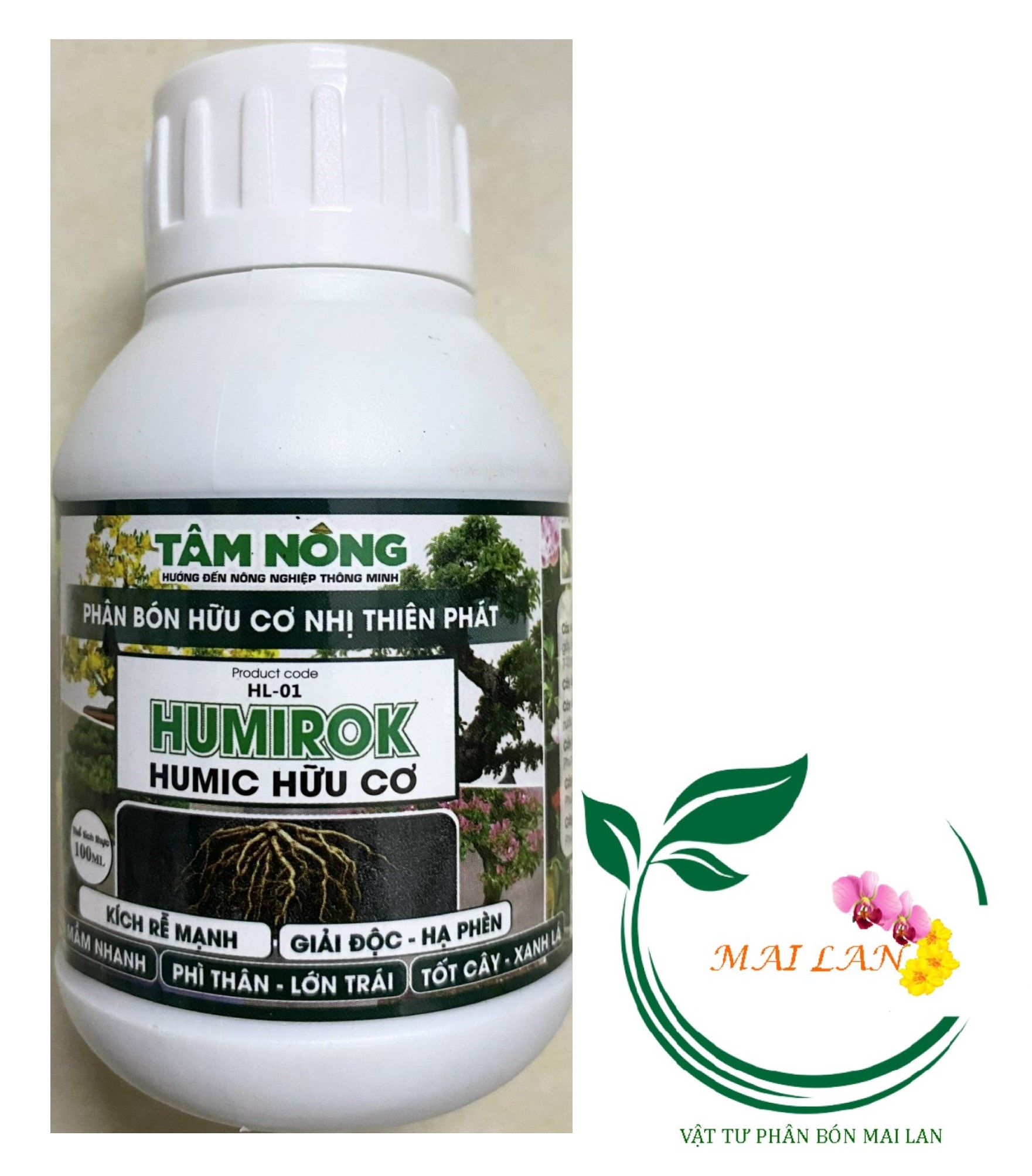 Phân bón humirok - humic hữu cơ - #232a# 100ml