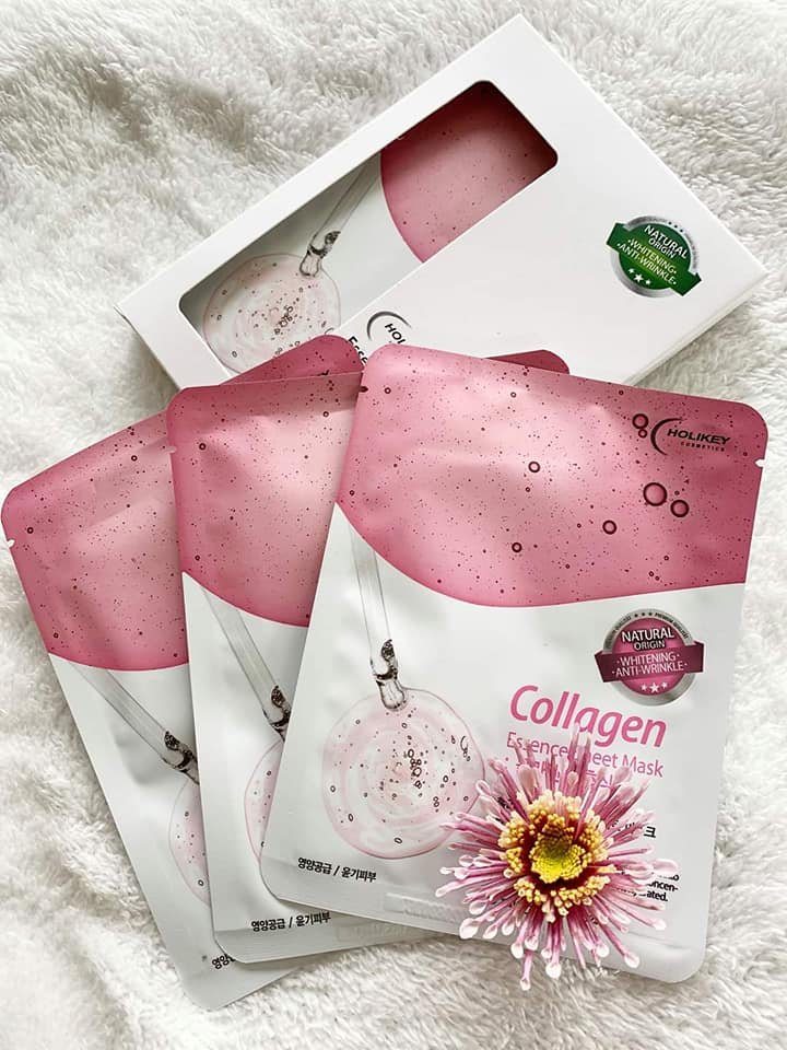 Mặt Nạ Collagen Trắng Da Dưỡng Ẩm Holikey Collagen Essence Sheet Mask 25ml Hàn Quốc