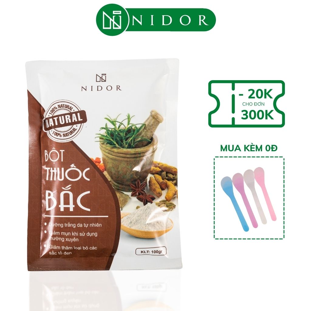100gr Bột thảo dược 24 vị dưỡng trắng da - Mỹ phẩm handmade