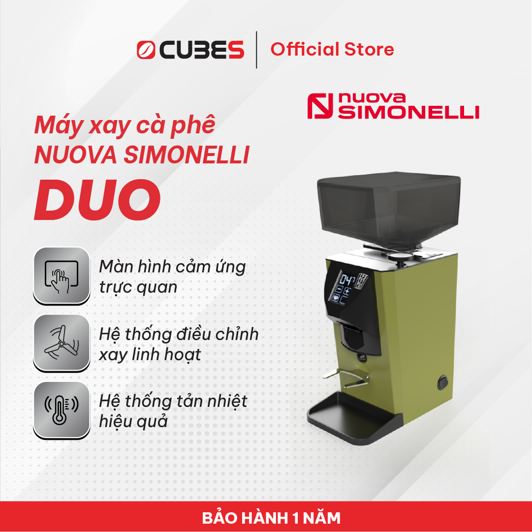 Máy xay cà phê Nuova Simonelli DUO - Lưỡi dao 55mm - Nhập khẩu chính hãng từ Ý - Bảo hành 12 tháng