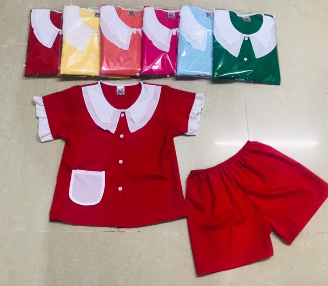Bộ lụa viền bé