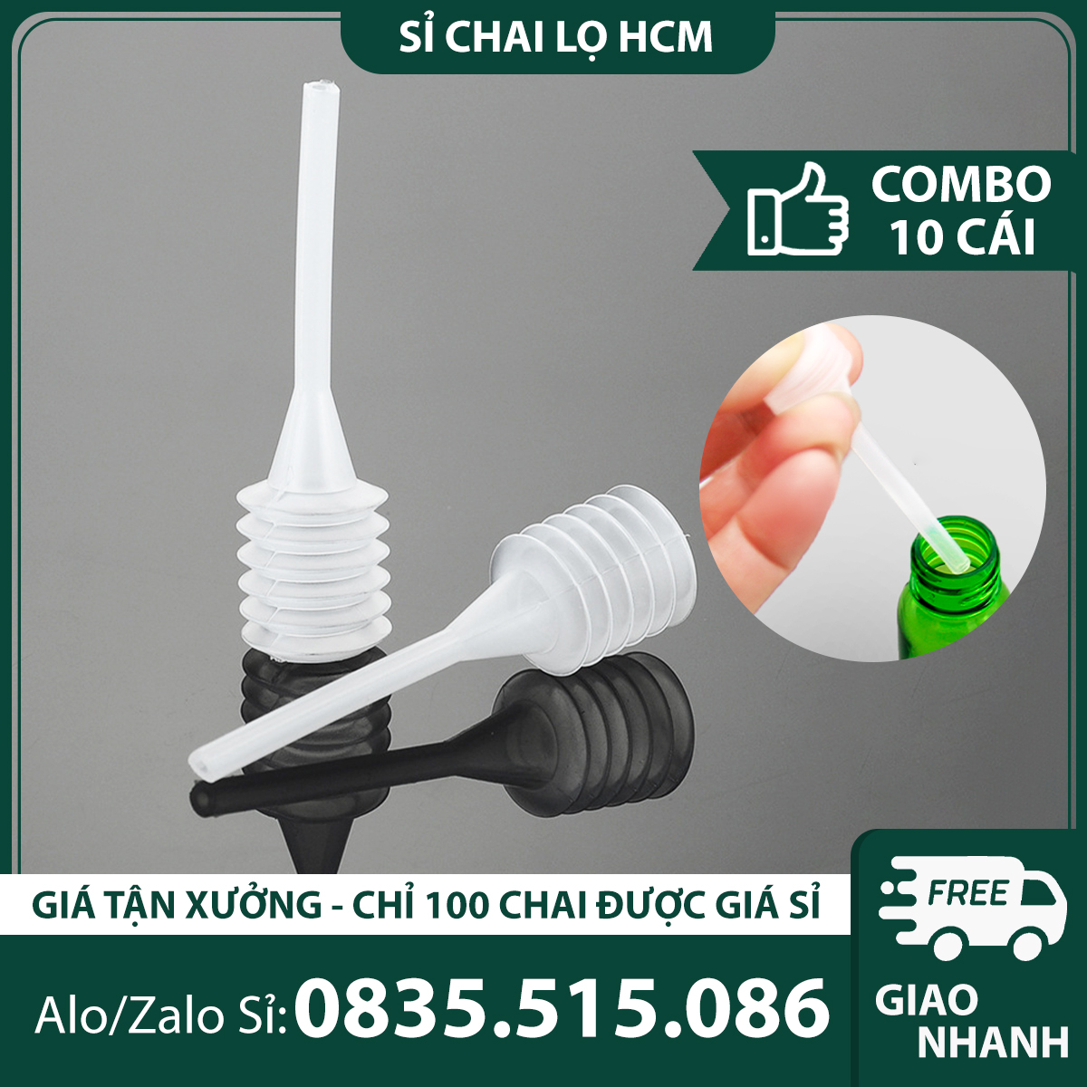 Ống bơm chiết nước hoa, tinh dầu dung tích 3ml, ống nhựa bơm chiết mỹ phẩm - Katta - KTPE24