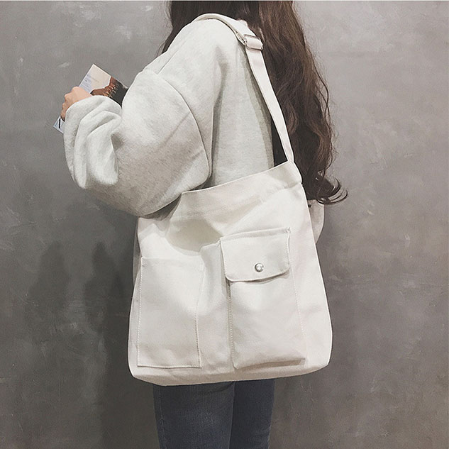 Túi đeo chéo canvas thời trang hàn quốc haras hr331