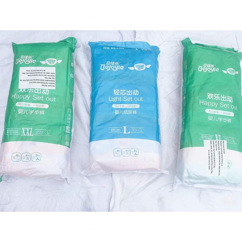 Bỉm Bejoyle xanh dán và quần đủ size