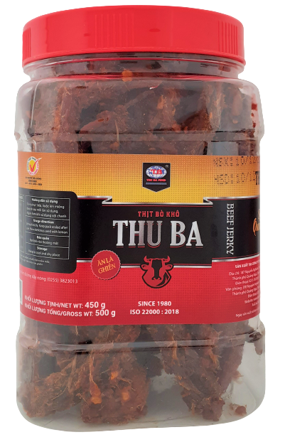 Bò khô cây 500 gram Beef Jerky Thu Ba brand high quality