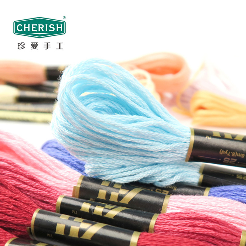 Set chỉ thêu Airo cao cấp - Chỉ thêu tay Cherish (set 50 - 100 màu)