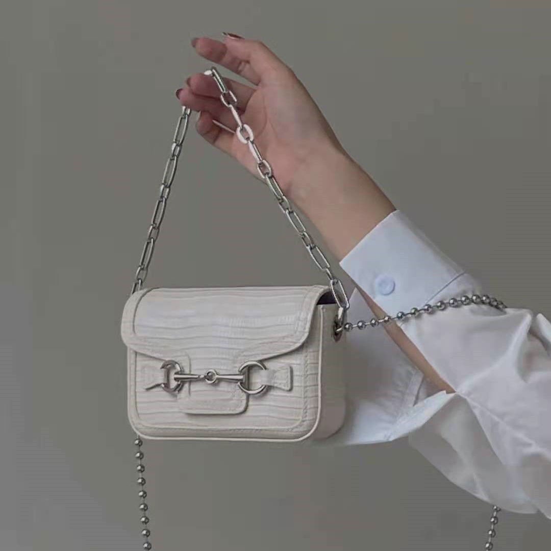 Original French niche designers lizards mini chain shoulder his parcel individuality female bag restoring ancient ways