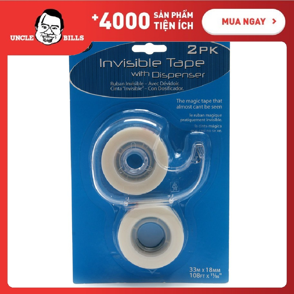 Keo Dán Không Màu 2 Cuộn 1,8Cm X 33M UBL SG0072