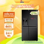 [Trả góp 0%]Tủ lạnh LG Inverter 601 lít GR-D247MC