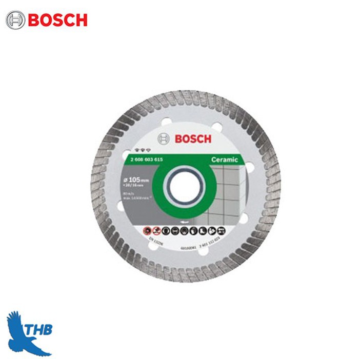 Lưỡi cắt đá ceramic Lưỡi cắt gạch Ceramic 105mm Bosch chính hãng