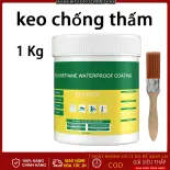 1kg  Keo chống thấm trong suốt Nhật Bản trọng lượng tặng kèm chổi quét nhỏ keo dán tôn chống dột