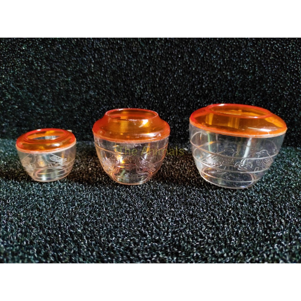 Cóng uống nước cho chim khuyên, chim chào mào, chim vàng anh, chim (miệng cam)