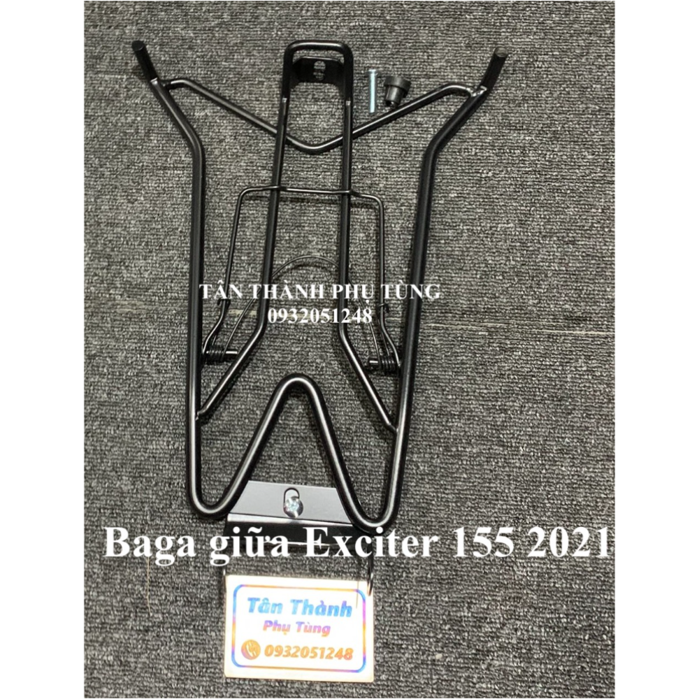 Baga giữa exciter 155 2021 inox sơn đen kèm ốc