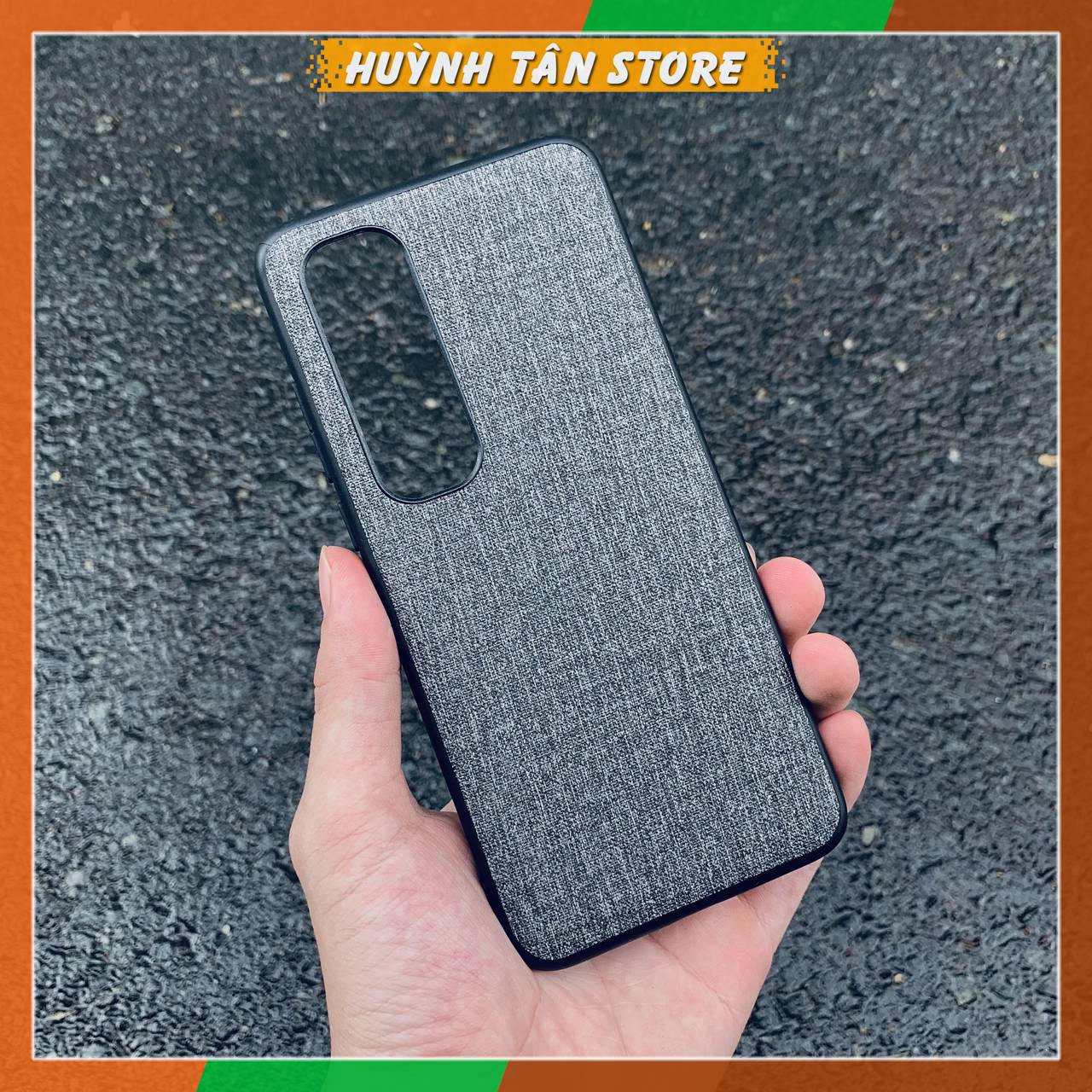 Ốp lưng xiaomi mi 10s vân vải jean 1 màu