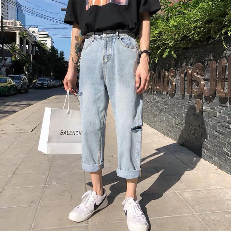 [HCM]Quần Jean Nam Baggy Thời TRang - Cá tính - Phong cách